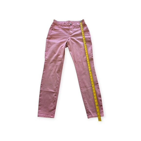 Maurices Jeans Women's Size M High Rise Pink Skinny Jeans - Picture 3 of 6
